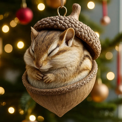 🎁❤️ Forest Animal Acorn Ornaments – Cozy Forest Christmas Ornaments