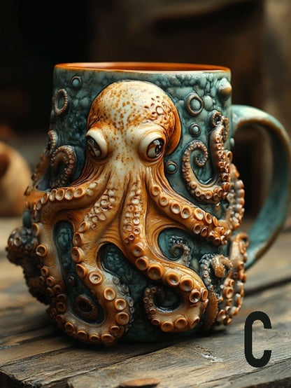 Cthulhu-Inspired Pirate Mug