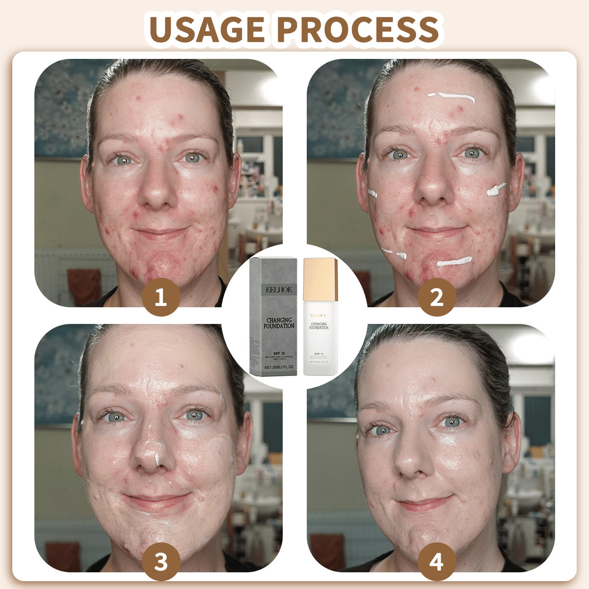 🎁Christmas Sale 50% OFF💕Colour Changing Mature Skin Foundation